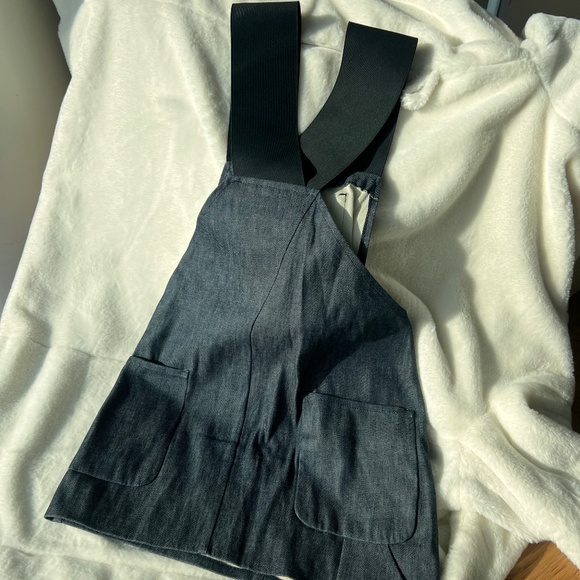 Acne Studios Blue Denim Pinafore Dress - Picture 1 of 5
